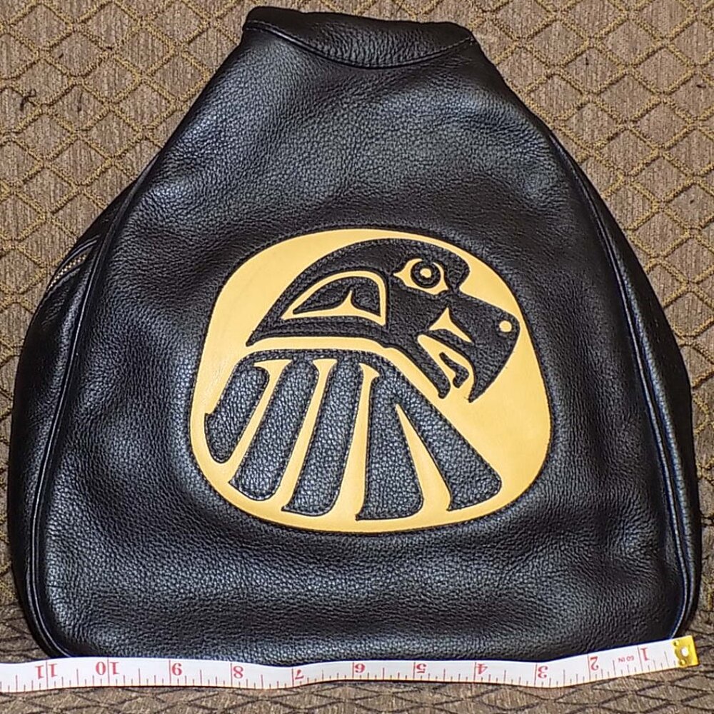NWT vintage Spirit of the Wild Eagle leather bag made by Canadian Indians